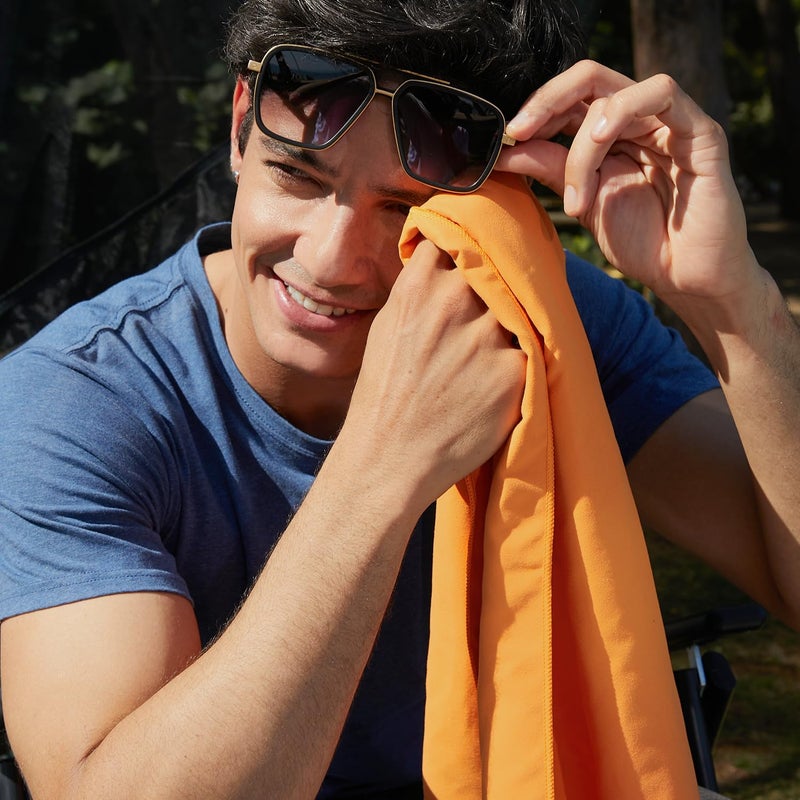 Rainleaf منشفة راينليف ميكروفايبر مثالية للسفر والصالة الرياضية والتخييم. تجف بسرعة - تمتص الماء بشكل ممتاز - مدمجة للغاية - خفيفة الوزن. - Image 5